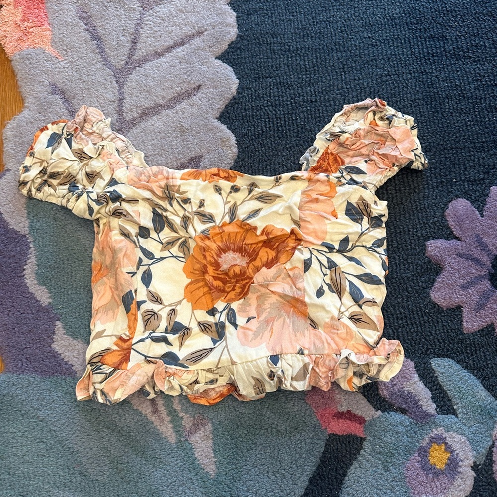 NWOT Saltwater LUXE Multicolor Whitecap Smocked Top